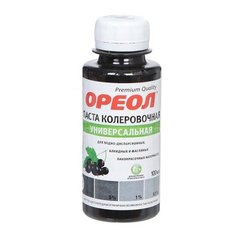 Колеровочная паста Ореол Универсальная черный 0.1 л