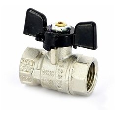 BUGATTI Кран шаровый BUGATTI ARIZONA 3/4" ВВ бабочка