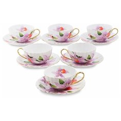 Чайный набор на 6 персон Фиор Элеганта На 6 персон 12 предметов, 200 мл Pavone
