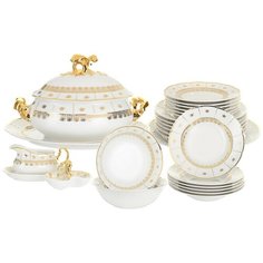 Столовый сервиз Menuet (декор Золотой орнамент) На 6 персон 25 предметов Thun1794