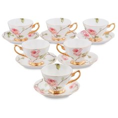 Чайный набор Итальянская роза На 6 персон, 150 мл Pavone