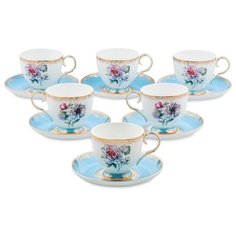 Чайный набор Цветок Неаполя На 6 персон, 200 мл Pavone