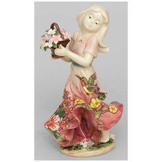 Фигурка Девушка с цветами Размер: 11,5*11,5*21 см Pavone