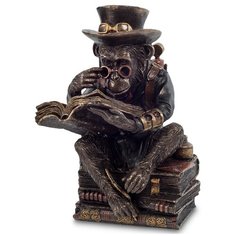 Статуэтка в стиле Стимпанк Обезьяна с книгой Размер: 11,5*13,5*19,5 см Veronese