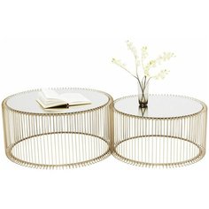 Столик кофейный Wire Brass Размер: 70*34*70 см Kare