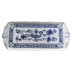 Поднос 36 см прямоугольный Leander "Мэри- Энн /Гжель" / 085469