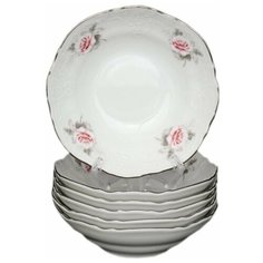 Набор салатников 16 см 6 шт Thun "Бернадотт /Серая роза /платина" / 012486 Thun1794