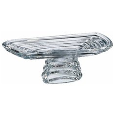 Ваза для фруктов 36 см плоская н/н Crystalite Bohemia "Вэйв /Без декора" / 100244
