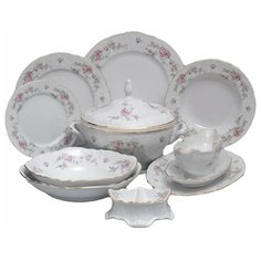 Столовый сервиз на 6 персон 26 предметов Thun "Бернадотт /Дикая роза /золото" / 021199 Thun1794