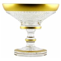 Ваза для фруктов 35,5 см н/н Sonne Crystal "Фелиция /Хрусталь с золотом" / 099362