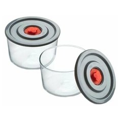 Набор контейнеров для хранения 350 мл 2 шт с пластиковыми крышками "Simax" / 210236