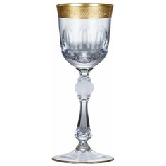 Бокалы для белого вина 150 мл 6 шт Crystalite Bohemia "Джесси /Матовое золото /43373" / 028661