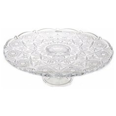 Тортница 31 см н/н Crystalite Bohemia "Тукана- Миранда /Без декора" / 075270