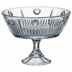Ваза для фруктов 22 см н/н Crystalite Bohemia "Плуто /Без декора" / 096047