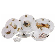 Столовый сервиз на 6 персон 24 предмета (без супника) Leander "Мэри- Энн /Охота" / 157908