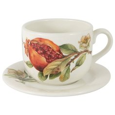 Чашка с блюдцем Гранат Объем: 400 мл Julia Vysotskaya