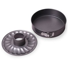 Набор разъемных форм для запекания 3 пр Kamille KM-6022 (Ø26 см, 0.4 мм; бортик,вклад для кекса)