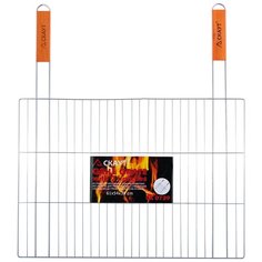 Решетка для гриля плоская 54х38 см с 2-мя деревянными ручками скаут 0739