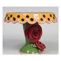 Тортовница средняя Цветы Размер: 23*23*19,5 см Pavone