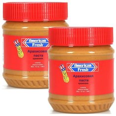 Арахисовая паста American Fresh кремовая (2 шт. по 340 гр
