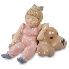 Фигурка Девочка с плюшевым другом Размер: 7,5*8*6 см Pavone