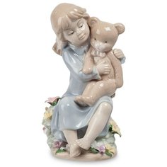 Фигурка Девочка с медвежонком Размер: 8,5*7,5*15 см Pavone