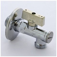 BUGATTI Кран шаровый BUGATTI MINNESOTA с розеткой и фильтром угловой 1/2"x1/2