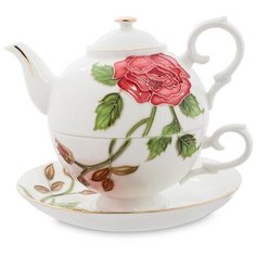 Чайный набор Золотая Роза Рафаэлло Набор на 1 персону Pavone