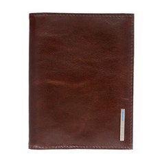 Обложка для паспорта Piquadro Blue Square коричневый, кожа натуральная (pp1660b2/mo)