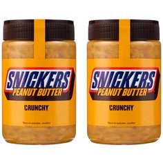 Арахисовая паста Snickers Peanut butter (2 шт. по 320 гр