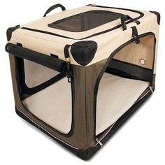 Домик-переноска для собак Triol Дом-тент 1041AXXL 76х74х122 см бежевый/коричневый