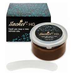 Сашель HG Скраб для лица и тела с морской солью Сашера- Мед 200 мл