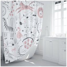 Штора для ванной Fixsen Africa FX-2510 180x200