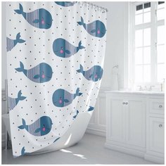 Штора для ванной Fixsen Drop FX-1508 180x200