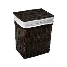 Корзина для белья Wasserkraft Isar WB-130-M темно-коричневая, средняя
