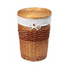 Корзина для белья Wasserkraft Main WB-410-S светло-коричневая, малая