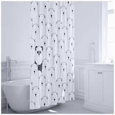 Штора для ванной Fixsen Panda FX-2501 без колец