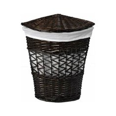 Корзина для белья Wasserkraft Salm WB-270-L темно-коричневая, большая, угловая
