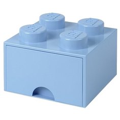 Ящик LEGO 2х2 Knobs с выдвижным ящиком 25х25х18 см (4005) royal blue