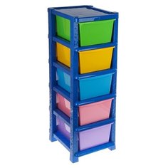 Система модульного хранения Соломон №17, 5 секций, цвет основы синий Solomon