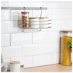 Полка для рейлинга радиусная 1 ярус, хром 5541049 Lesnikovo