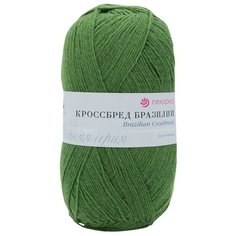 Пряжа Пехорка Кроссбред Бразилии (50%шерсть мериносовая, 50%акрил) (117- Киви), 5 мотков