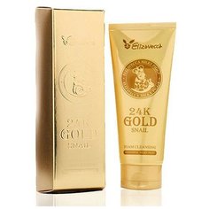 Elizavecca 24K Gold Snail Cleansing Foam (Пенка для умывания муцин улитки и золото) 180 мл