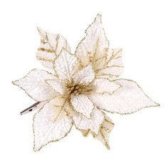 Елочная игрушка Magic Time 87456, белый/золото