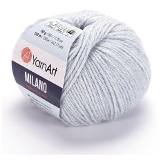 YarnArt Пряжа YarnArt Milano (8% альпака, 20% шерсть, 8% вискоза, 64% акрил) 50 гр, 130 м, 866 жемчужный
