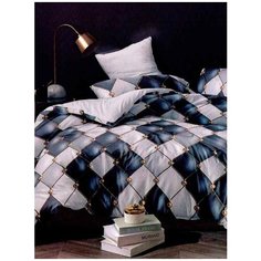 Постельное белье Simple House "Ванда" евро Наволочка 50х70 см 2 шт Простынь 240х215 см Пододеяльник 200х215 см