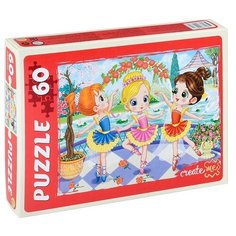 Пазлы 60 "Балеринки Рыжий кот