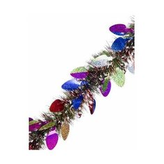 Новогодняя мишура "Разноцветная с лампочками", 10x200 см Феникс Present