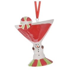 Елочная игрушка Magic Time 30843, красный, 7.5 см