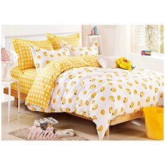 Постельное белье Розовые сны, 1,5спальный с простыней на резинке 140*200, сатин, с наволочками 70х70, СК-455-1,5сп-70-140